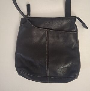 FOSSIL Black Leather Crossbody